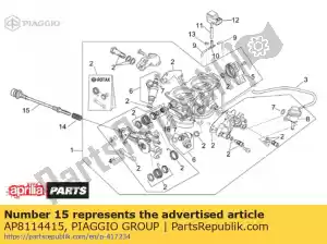 Piaggio Group AP8114415 câble réglable min.eng.spd - La partie au fond