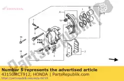 remklauw sub ass., rr. (n van Honda, met onderdeel nummer 43150MCT912, bestel je hier online: