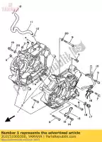 2UJ151000300, Yamaha, conjunto do cárter yamaha  xv 125 250 1992 1994 1995 1996 1997 1998 1999 2000 2017 2018 2019 2020 2021, Novo