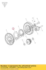 triumph T1222208 zacisk ustalaj?cy zacisku - Dół