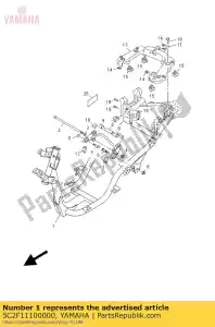 yamaha 5C2F11100000 marco comp. - Lado inferior
