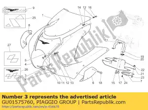 Piaggio Group GU01575760 kuip midden onder blank - Onderkant