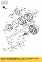 131161102, Kawasaki, rod-push, koppeling zx1100-a1 kawasaki gpz gtr vn voyager zephyr zg zrx zx zxr zz r zzr 1000 1100 1200 1400 1500 1600 1985 1986 1987 1988 1989 1990 1991 1992 1993 1994 1995 1996 1997 1998 1999 2000 2001 2002 2003 2004 2005 2006 2007 2008 2009 2010 2011, Nieuw