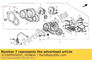 Honda 37200MAS601 conjunto de velocímetro - Lado inferior