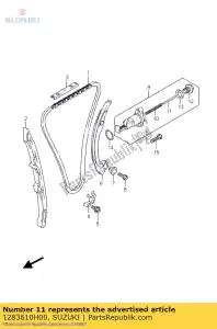 suzuki 1283610H00 bar - Lado inferior