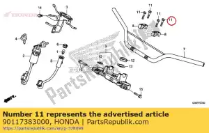 Honda 90117383000 parafuso, flange, 6x28 - Lado inferior