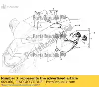664360, Piaggio Group, gruppo cavo indicatore aprilia piaggio  lbmc50100, lbmc50101 lbmc50200, lbmc50201 lbmm70100 sr motard typhoon 50 125 2010 2011 2012 2016 2017, Nuovo