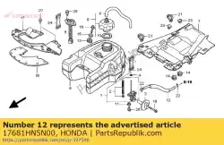 Tutaj możesz zamówić rura, paliwo od Honda , z numerem części 17681HN5N00: