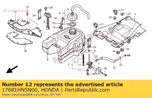 Honda 17681HN5N00 tube,fuel - Bottom side