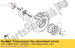 Here you can order the no description available at the moment from Honda, with part number 44711HN1004: