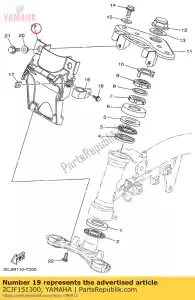 yamaha 2CJF151300 quedarse, guardabarros 1 - Lado inferior