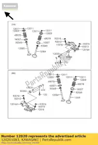 kawasaki 120201083 wahacz wa?u kvf650-a1 - Dół