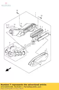 Suzuki 031420516B vis - La partie au fond