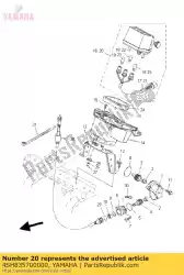 Ici, vous pouvez commander le compteur de vitesse assy auprès de Yamaha , avec le numéro de pièce 4SH835700000: