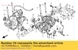 Ici, vous pouvez commander le commutateur assy., changer auprès de Honda , avec le numéro de pièce 35759MENA11: