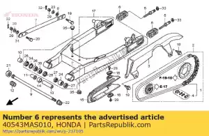 Honda 40543MAS010 ajustador, cadena - Lado inferior