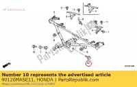 90120MASE11, Honda, parafuso, flange, 8x32 honda  cbr gl 600 900 1800 1999 2000 2001 2002 2003 2004 2005 2006 2007 2008 2009 2010 2012 2013 2017, Novo