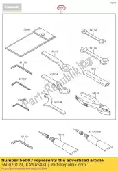 gereedschapsset van Kawasaki, met onderdeel nummer 560070129, bestel je hier online: