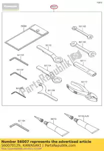 Kawasaki 560070129 tool-kit - Bottom side