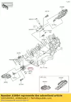 320540054, Kawasaki, staffa-passo, sinistra kx450fcf kawasaki  kx 250 450 2012 2013 2014 2015 2016 2017 2018 2019 2020 2021, Nuovo