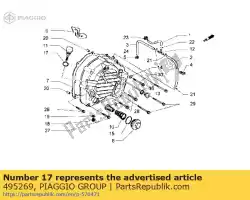 Qui puoi ordinare anello di tenuta da Piaggio Group , con numero parte 495269: