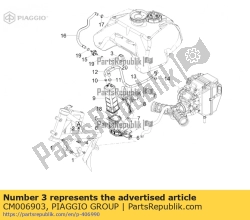 Aprilia CM006903, Fairlead, OEM: Aprilia CM006903