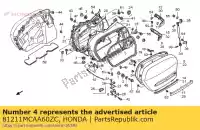 81211MCAA60ZC, Honda, cia?o, r. sakwa * r303m honda gl goldwing  gold wing abs a deluxe 8a gl1800a gl1800 airbag 1800 , Nowy