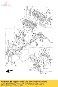 yamaha 5UX139060000 regulator, pressure - Bottom side