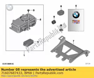 bmw 71607687433 installation instru. alarm system - Bottom side