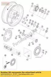 Aquí puede pedir kit de transmisión sd / sdr 17t / 38t de KTM , con el número de pieza 00050002011: