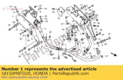 Aquí puede pedir tubería comp., ej. De Honda , con el número de pieza 18150MBTD20: