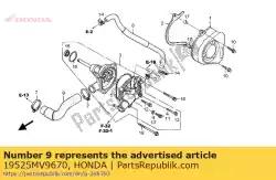 Here you can order the hose a, water from Honda, with part number 19525MV9670: