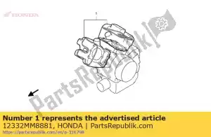Honda 12332MM8881 joint, couvercle de poussoir - La partie au fond