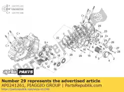 Qui puoi ordinare vite a brugola da Piaggio Group , con numero parte AP0241261: