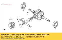 Aqui você pode pedir o pistão (0,50) em Honda , com o número da peça 13103KGF910: