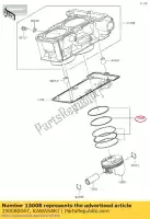 130080047, Kawasaki, ring-set-zuiger ex300adf kawasaki  ninja z 300 2013 2014 2015 2016 2017 2018 2019 2020 2021, Nieuw