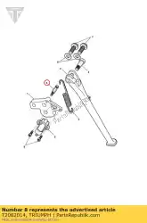 Aqui você pode pedir o retentor de mola de pino em Triumph , com o número da peça T2082014: