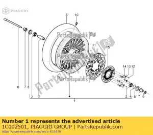 Piaggio Group 1C002501 vorderrad - Bottom side