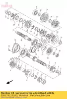 20S174210100, Yamaha, Axle, drive yamaha ajs fz xj  600 2007 2008 2009 2010 2011 2014 2015 2016, New