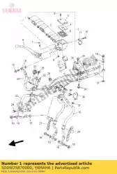 Ici, vous pouvez commander le maître cylindre sous assy auprès de Yamaha , avec le numéro de pièce 5D0W25870000: