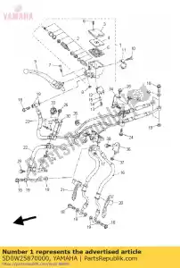 yamaha 5D0W25870000 maître cylindre sous assy - La partie au fond