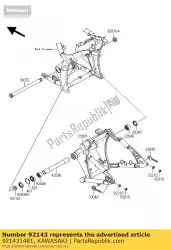 Aquí puede pedir cuello, brazo oscilante, rh, l de Kawasaki , con el número de pieza 921431481: