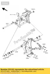 Tutaj możesz zamówić ko? Nierz, wahacz, prawy, d? Od Kawasaki , z numerem części 921431481: