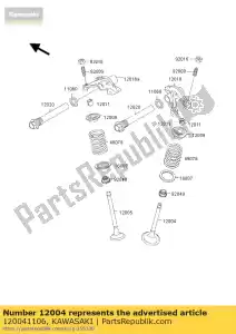 kawasaki 120041106 zawór dolotowy klf400-b1 - Dół