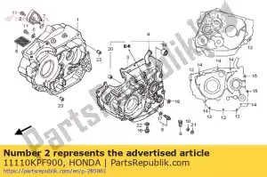 Honda 11110KPF900 placa, respirador - Lado inferior