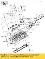 160650040, Kawasaki, porte-carburateur zg1400a8f kawasaki  gtr tr 1400 2008 2009 2010 2011 2012 2013 2014 2015 2016 2017, Nouveau