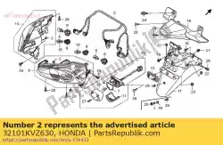 Aqui você pode pedir o sub cordão, bagagem em Honda , com o número da peça 32101KVZ630:
