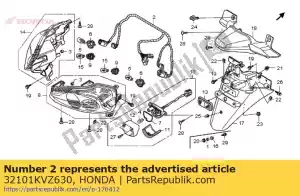 Honda 32101KVZ630 sub cordão, bagagem - Lado inferior
