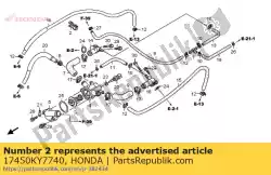 Ici, vous pouvez commander le clip, tube auprès de Honda , avec le numéro de pièce 17450KY7740: