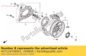 Honda 42711KTW901 neumático, rr (bs). - Lado inferior